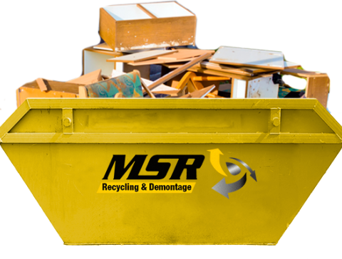 Container mit Sperrmüll